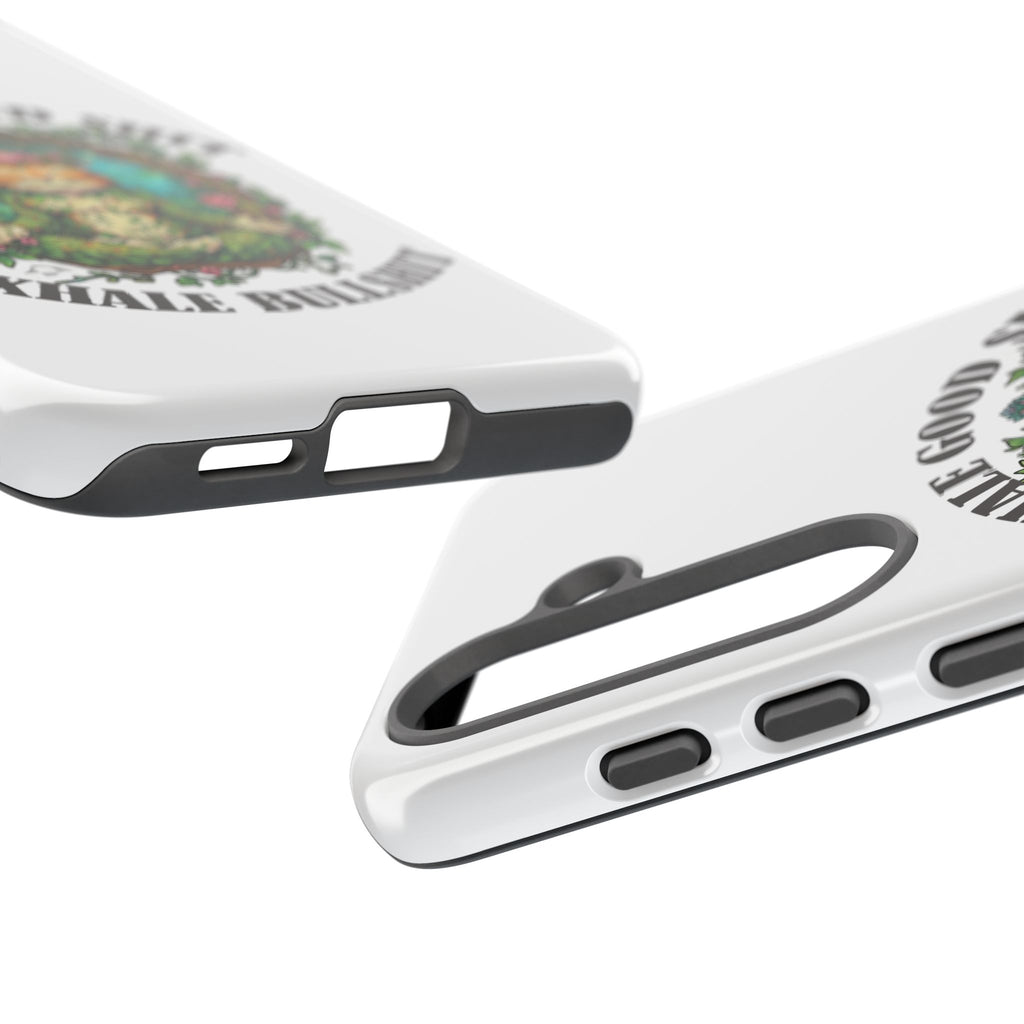 Phone Case - "Inhale Good Shit, Exhale Bullshit" Zen Cat Protective Case
