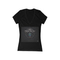 Women's Deep V-Neck Tee — 'Crystal For The Soul' Spiritual Graphic Top