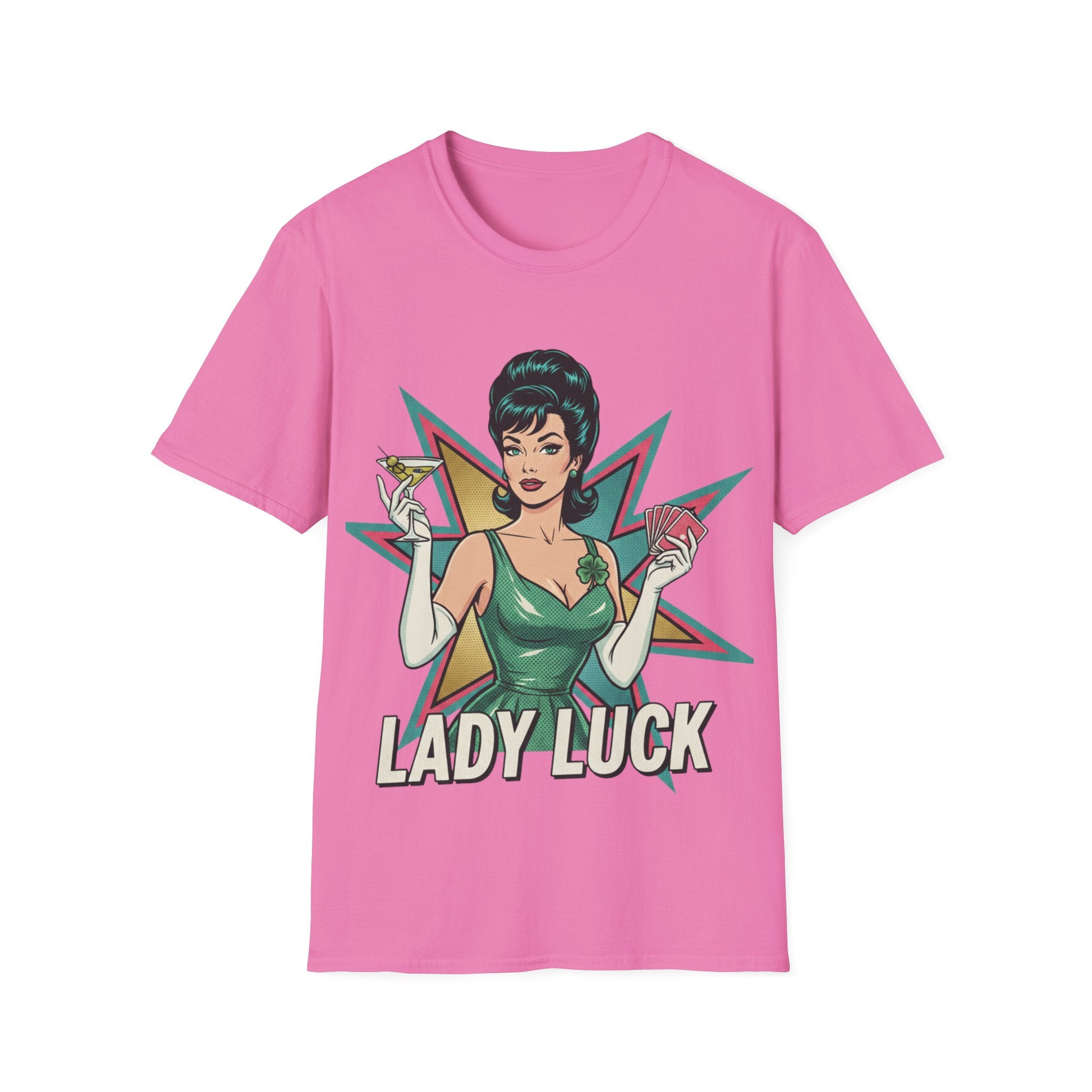 Lady Luck Vintage Pinup T-Shirt