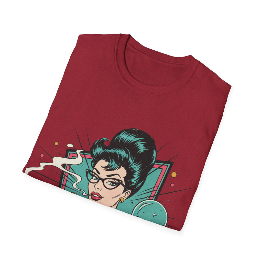 Spiritual Witch Retro T‑Shirt — “90% Spiritual 10% Bitch” Crystal Ball Tee