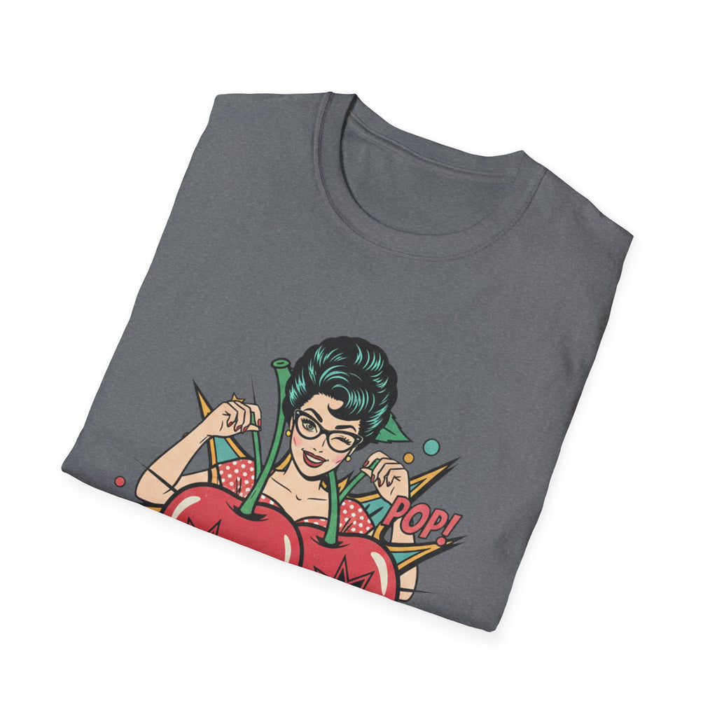 Popped It Graphic T-Shirt — Retro Pinup Cherry Pop Art Tee