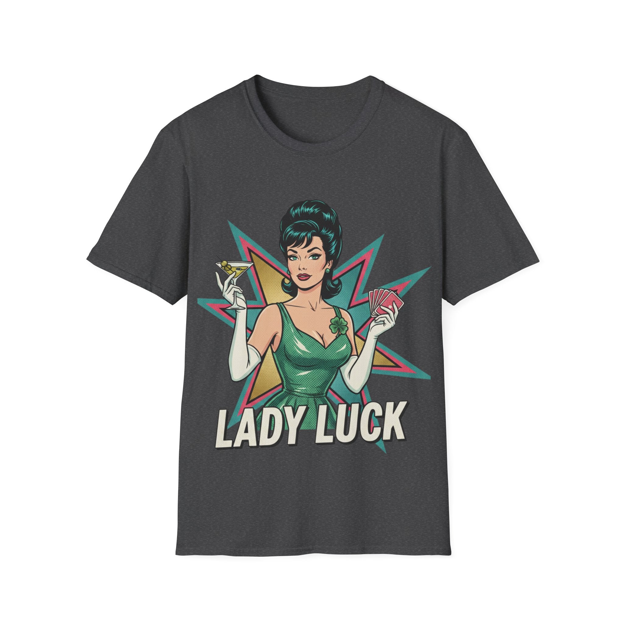 Lady Luck Vintage Pinup T-Shirt