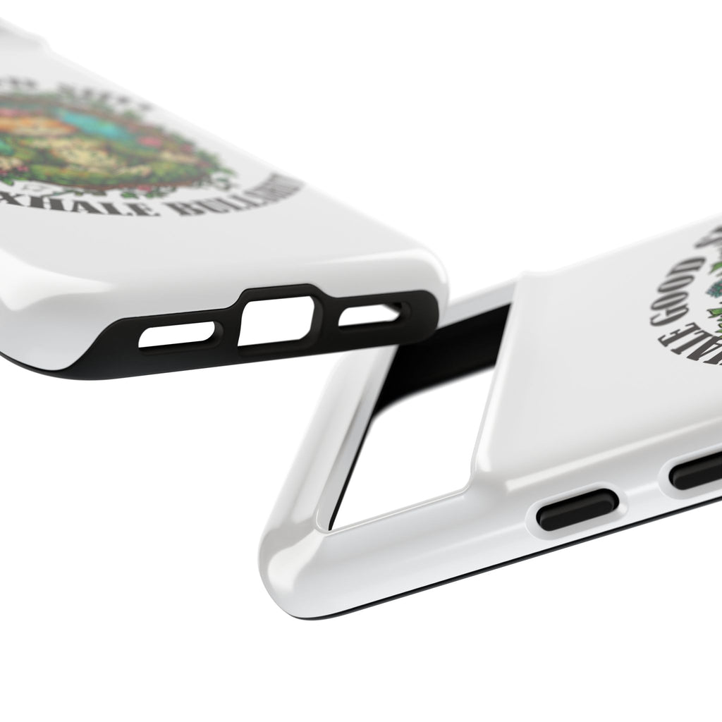Phone Case - "Inhale Good Shit, Exhale Bullshit" Zen Cat Protective Case