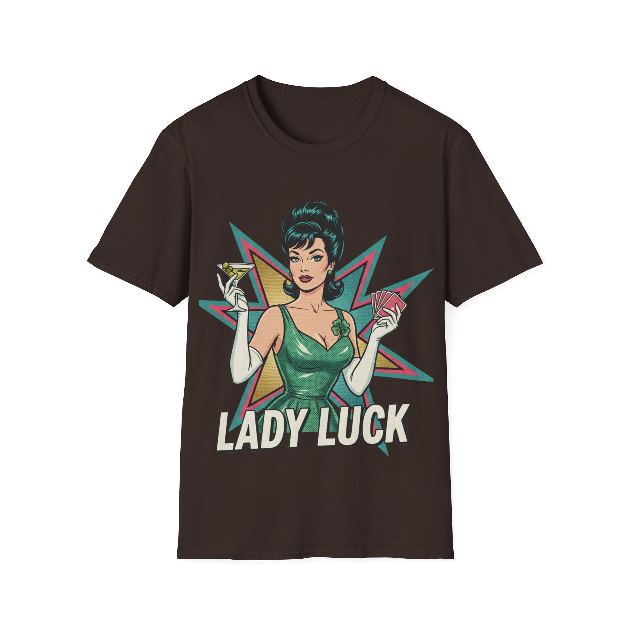 Lady Luck Vintage Pinup T-Shirt