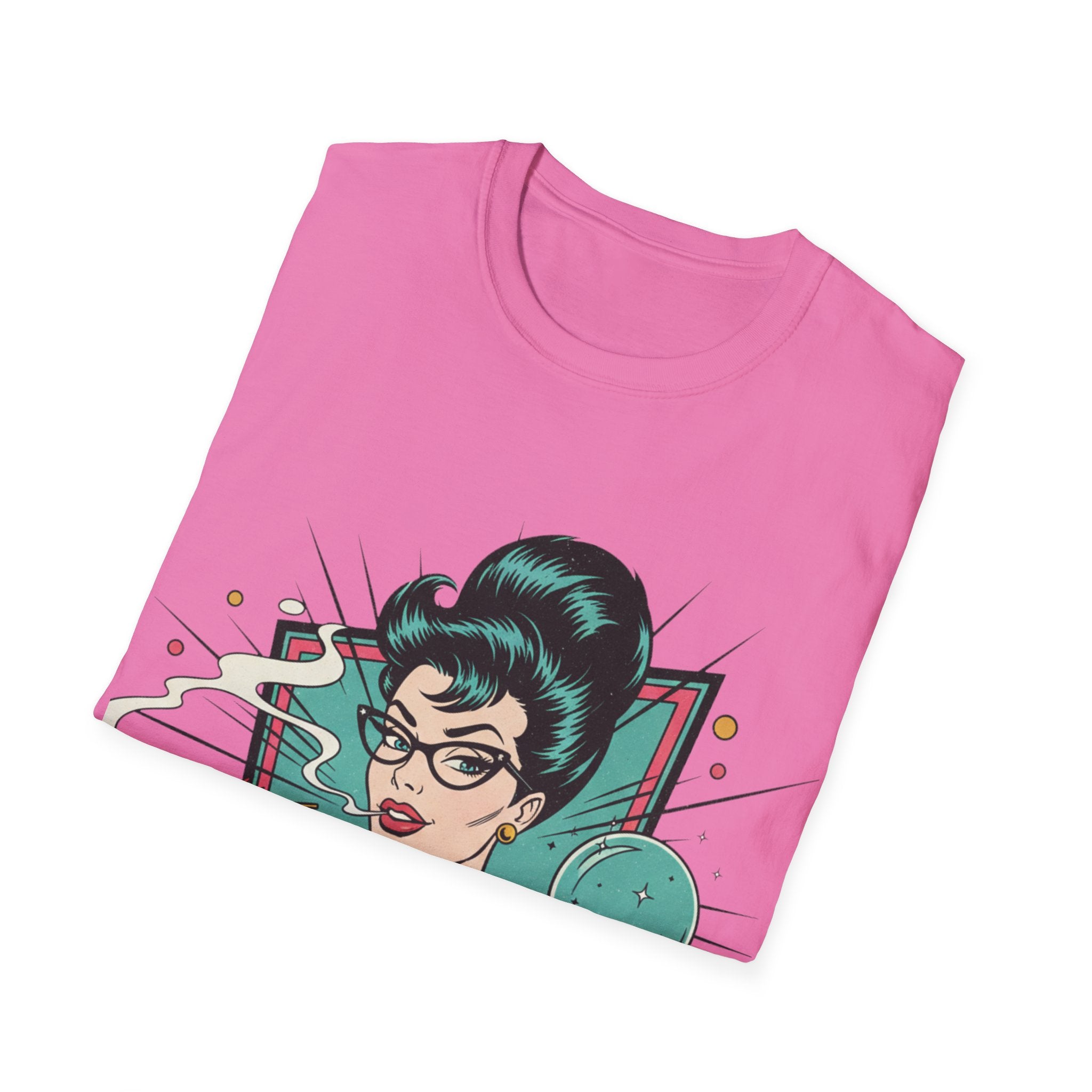 Spiritual Witch Retro T‑Shirt — “90% Spiritual 10% Bitch” Crystal Ball Tee