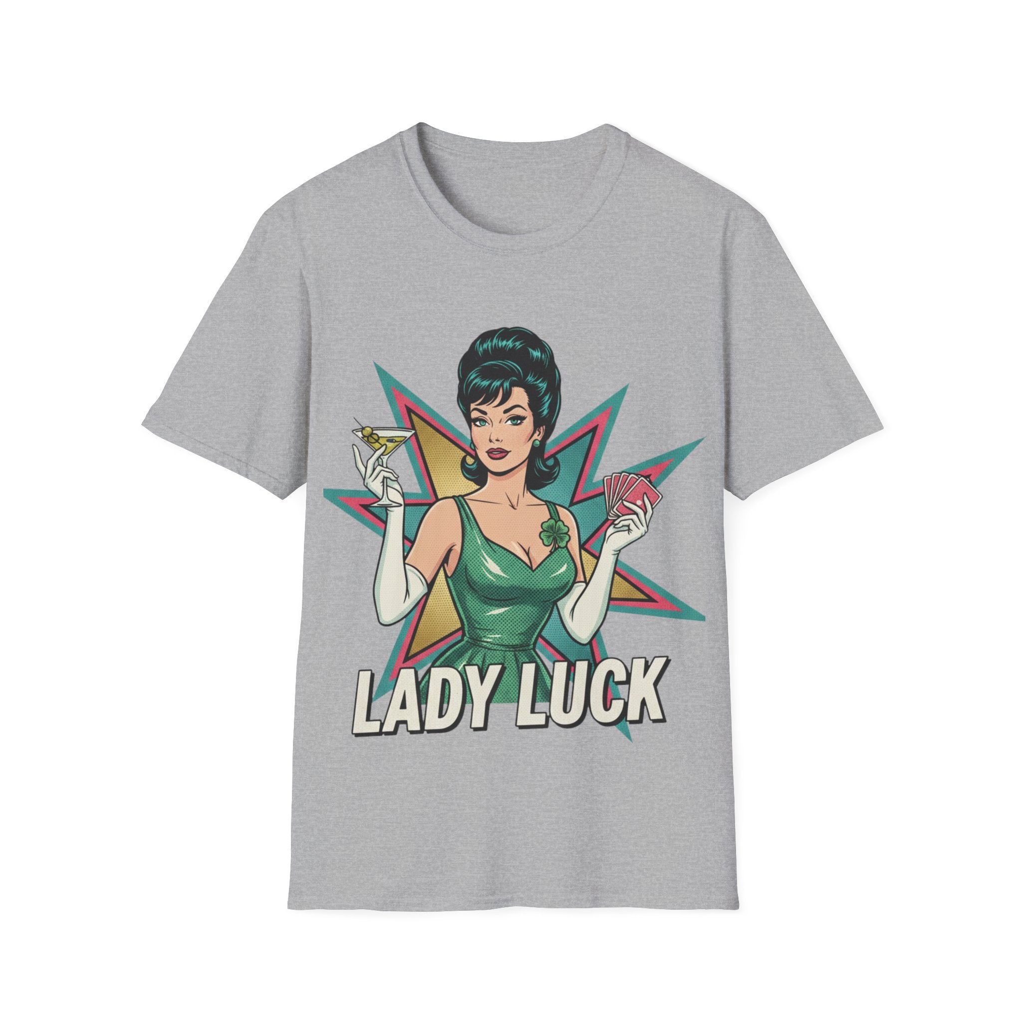 Lady Luck Vintage Pinup T-Shirt