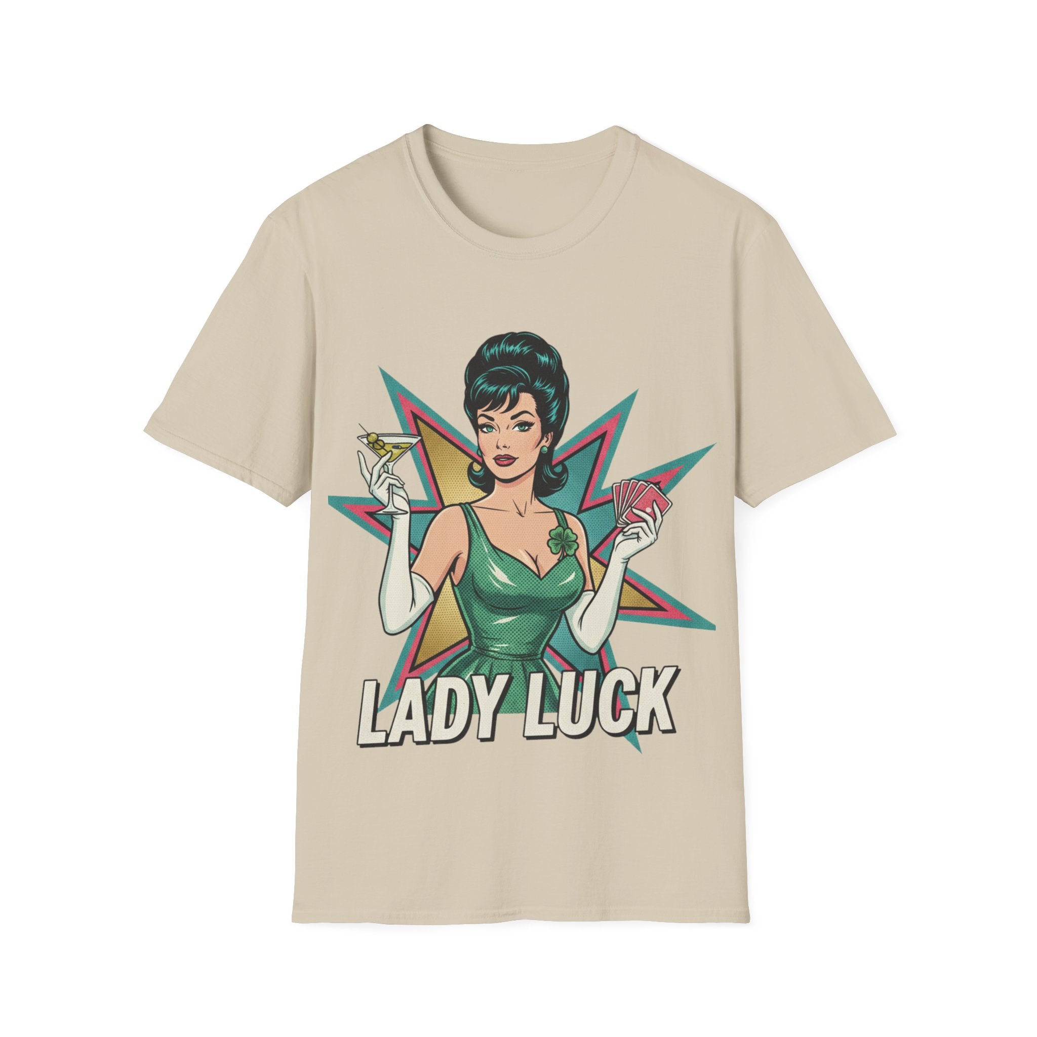 Lady Luck Vintage Pinup T-Shirt