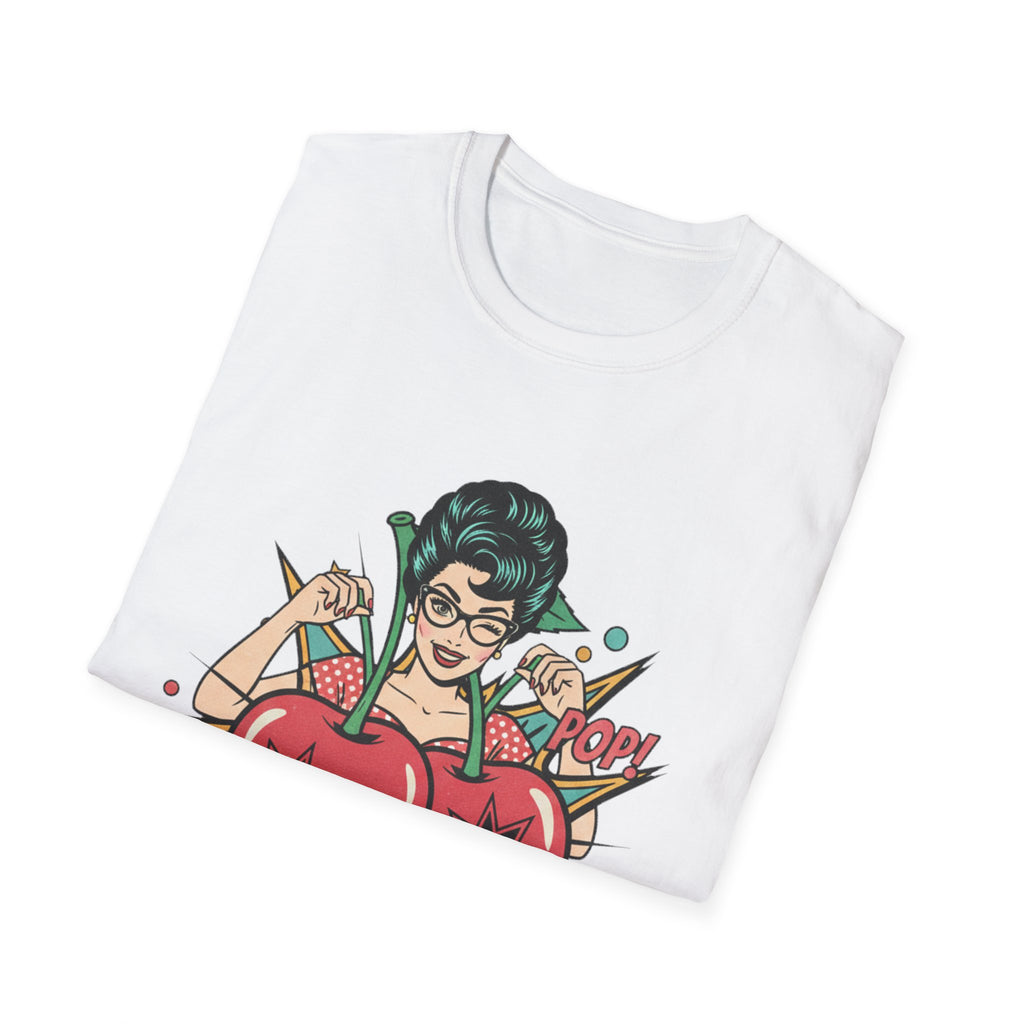 Popped It Graphic T-Shirt — Retro Pinup Cherry Pop Art Tee