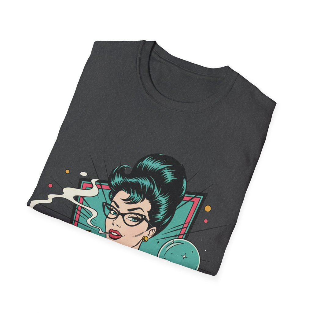 Spiritual Witch Retro T‑Shirt — “90% Spiritual 10% Bitch” Crystal Ball Tee