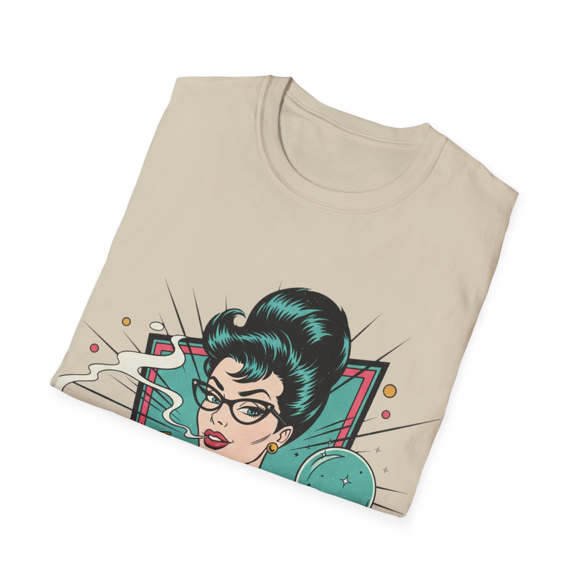 Spiritual Witch Retro T‑Shirt — “90% Spiritual 10% Bitch” Crystal Ball Tee