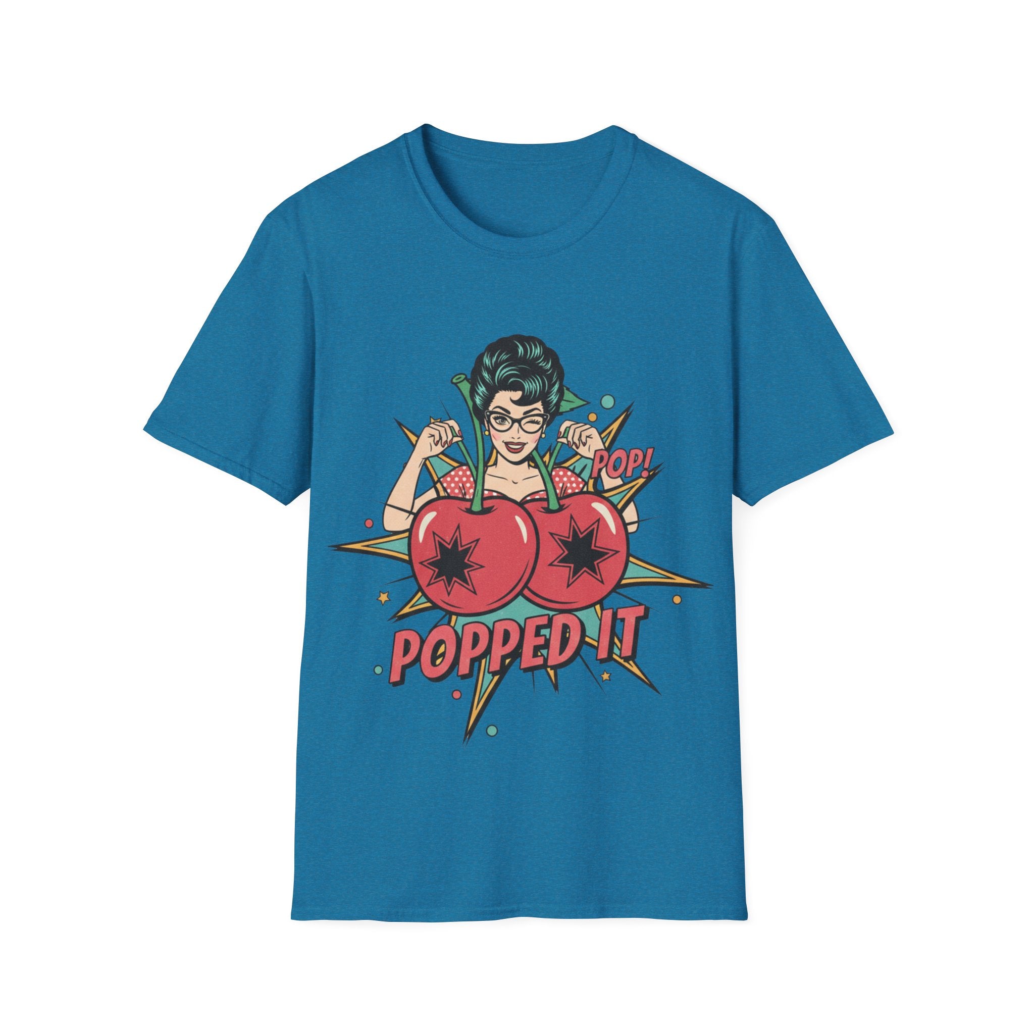 Popped It Graphic T-Shirt — Retro Pinup Cherry Pop Art Tee