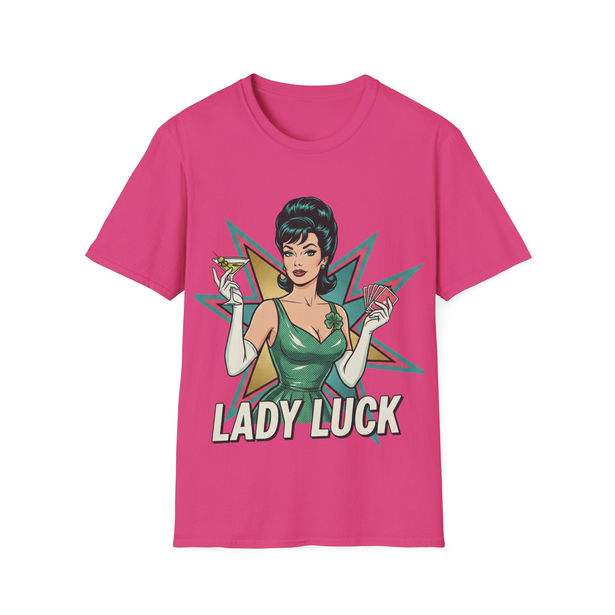 Lady Luck Vintage Pinup T-Shirt