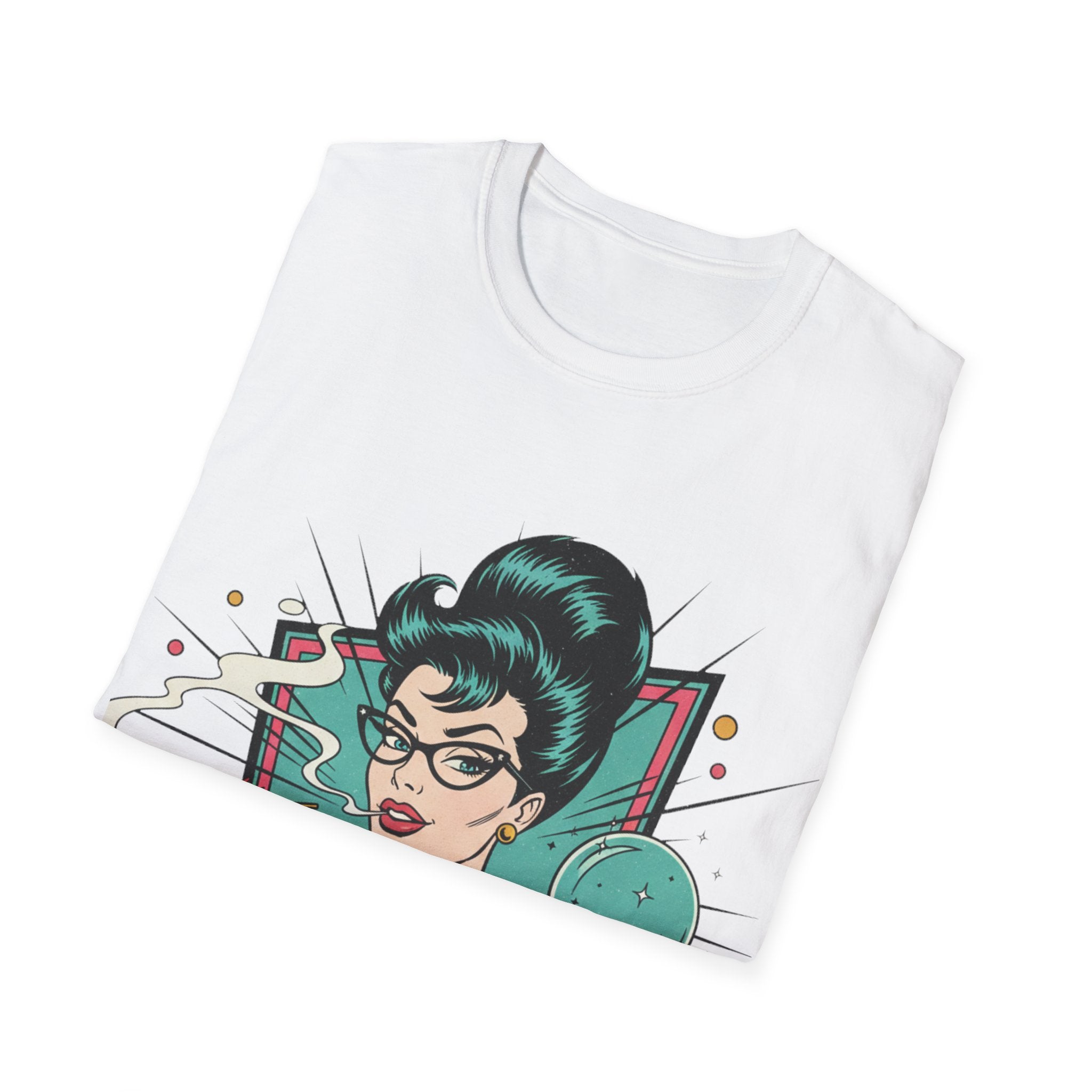 Spiritual Witch Retro T‑Shirt — “90% Spiritual 10% Bitch” Crystal Ball Tee