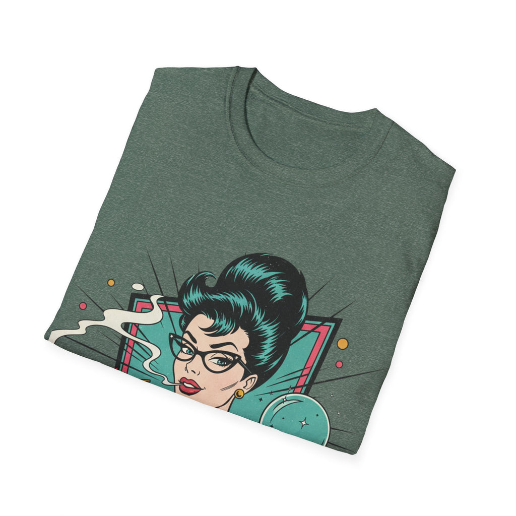 Spiritual Witch Retro T‑Shirt — “90% Spiritual 10% Bitch” Crystal Ball Tee
