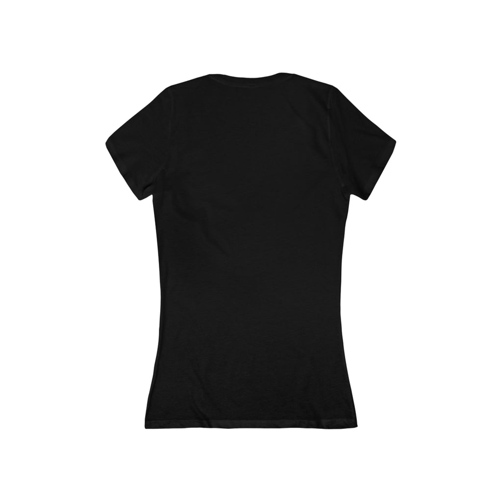 Women's Deep V-Neck Tee — 'Crystal For The Soul' Spiritual Graphic Top