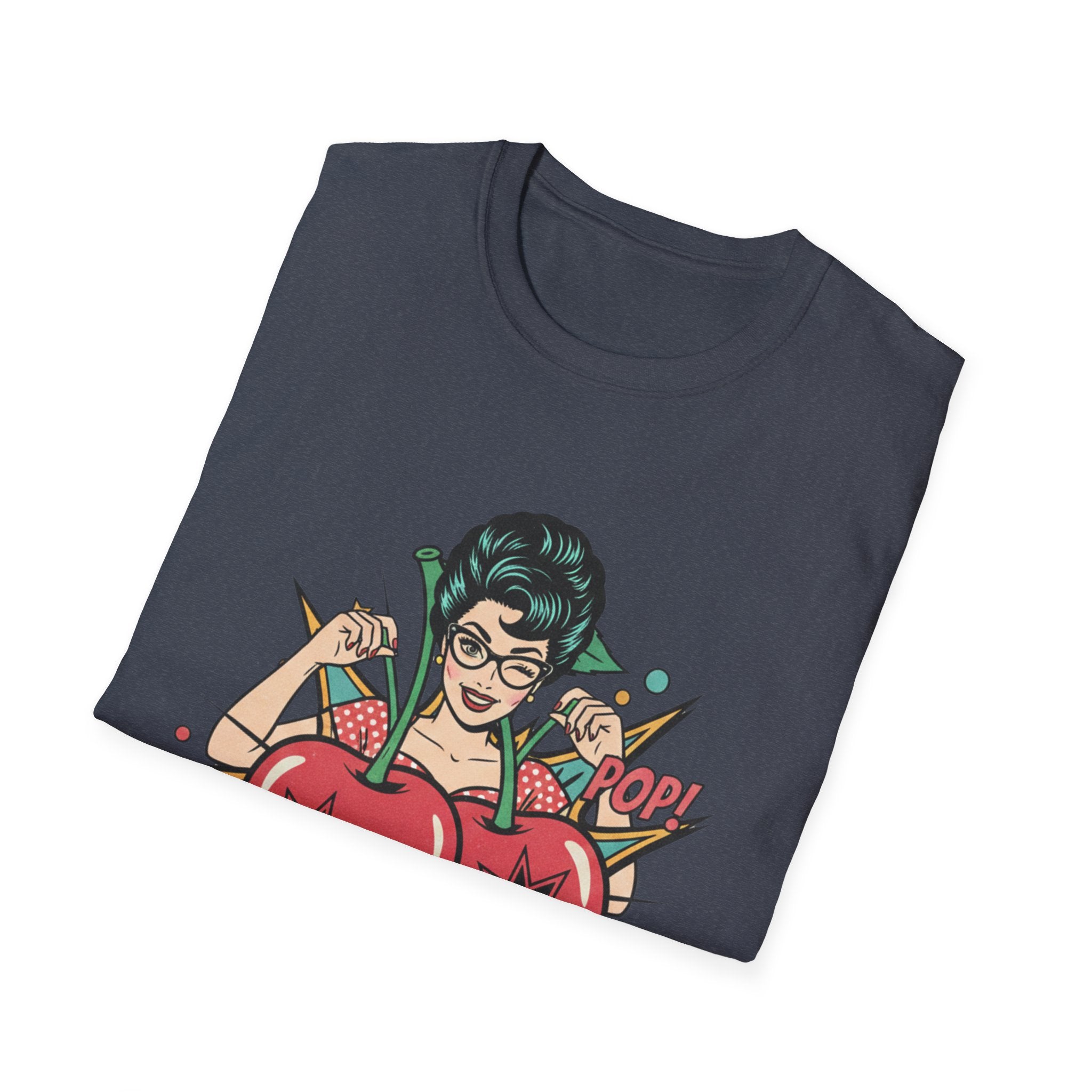 Popped It Graphic T-Shirt — Retro Pinup Cherry Pop Art Tee