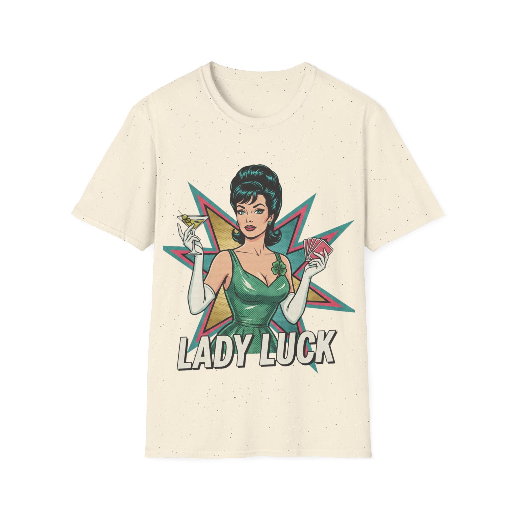 Lady Luck Vintage Pinup T-Shirt