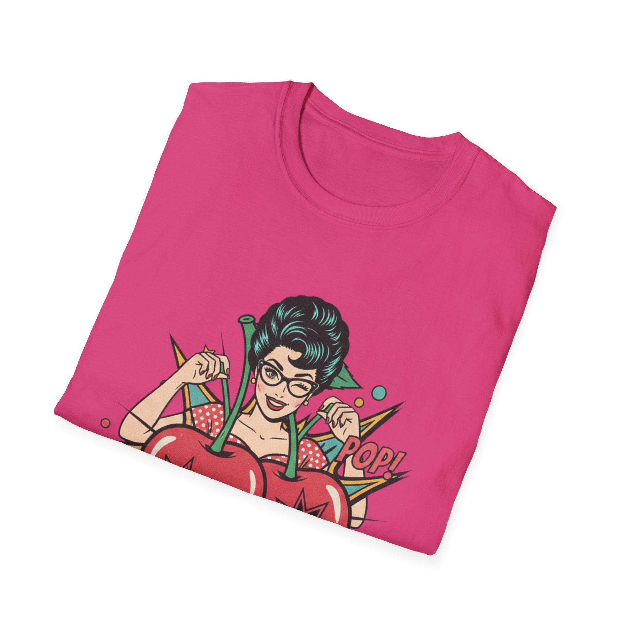 Popped It Graphic T-Shirt — Retro Pinup Cherry Pop Art Tee