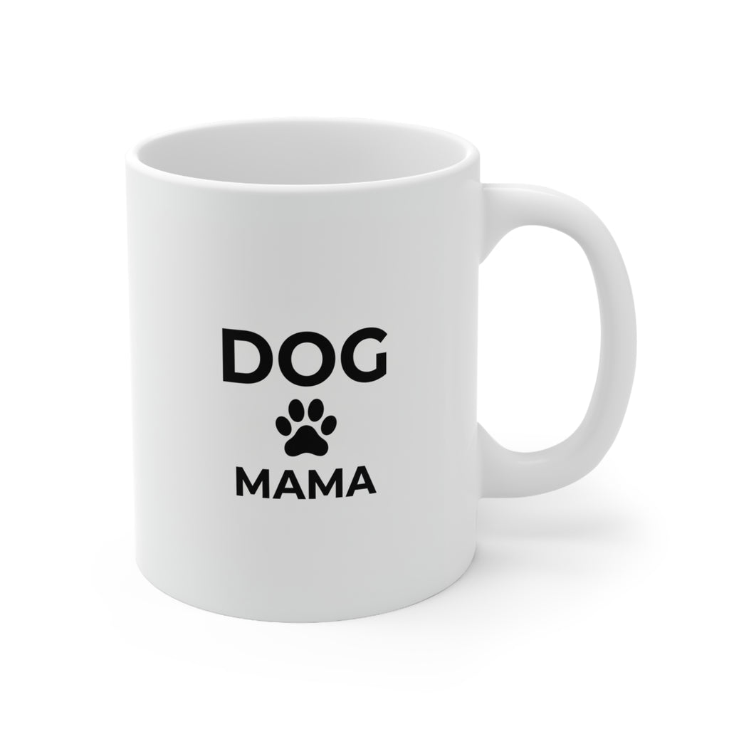 Dog Mama Ceramic Coffee Mug — 11oz & 15oz Paw Print Gift