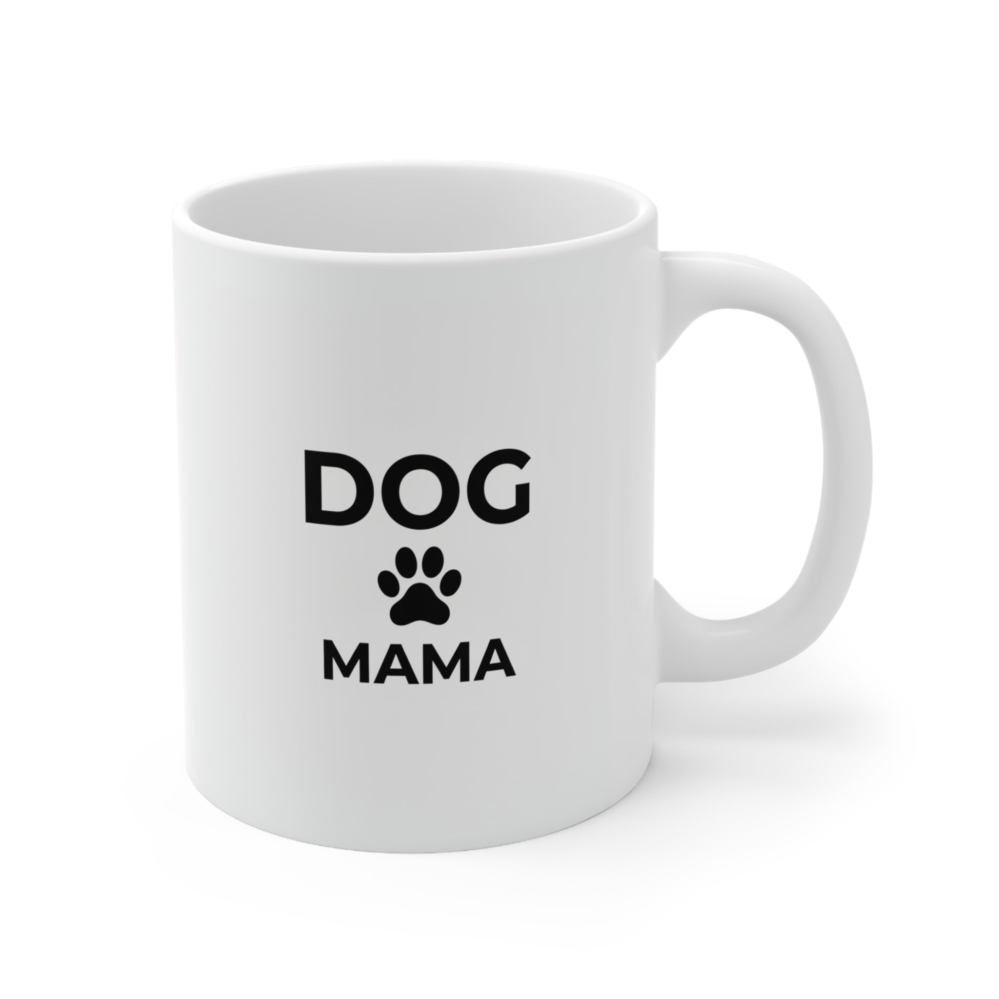 Dog Mama Ceramic Coffee Mug — 11oz & 15oz Paw Print Gift