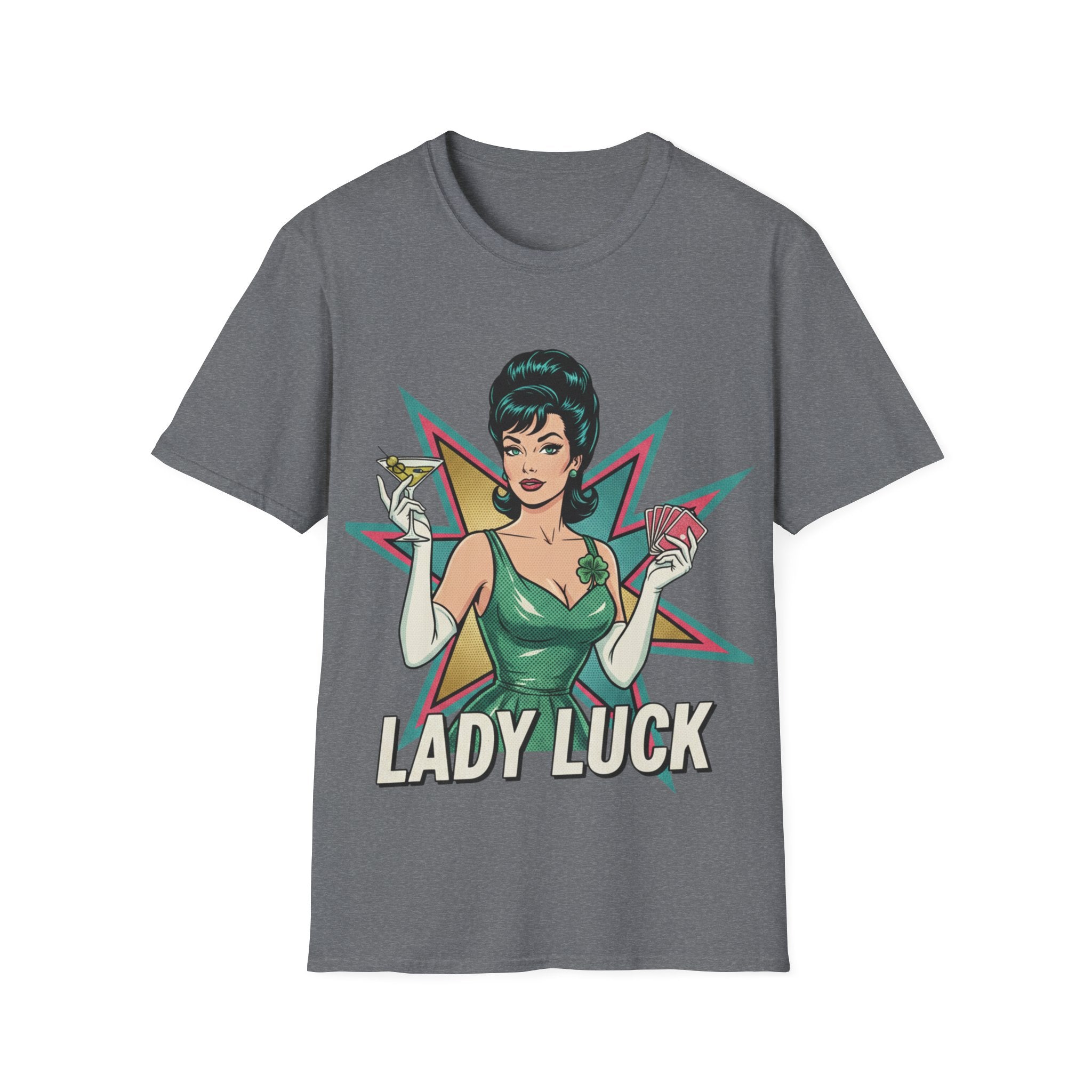 Lady Luck Vintage Pinup T-Shirt