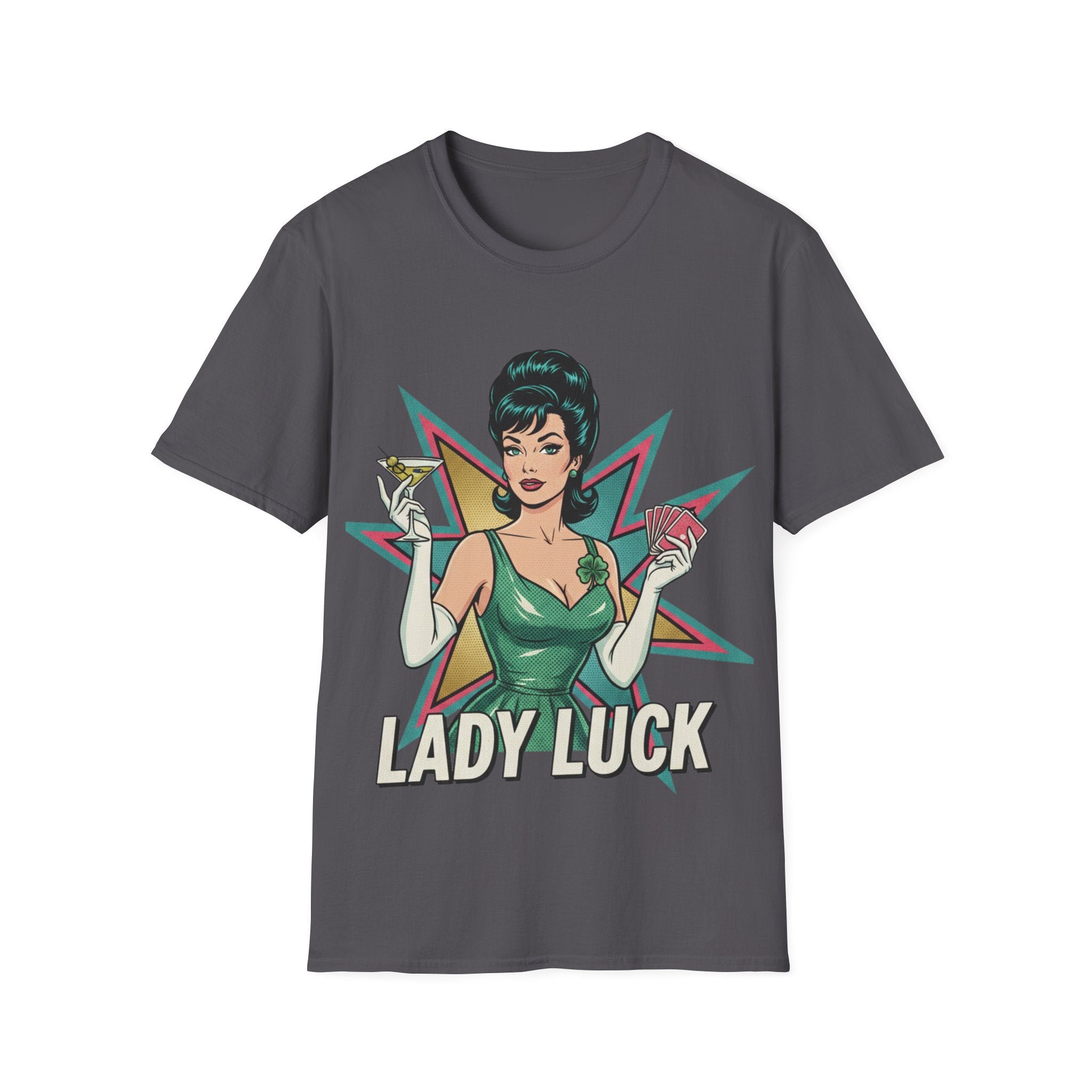 Lady Luck Vintage Pinup T-Shirt