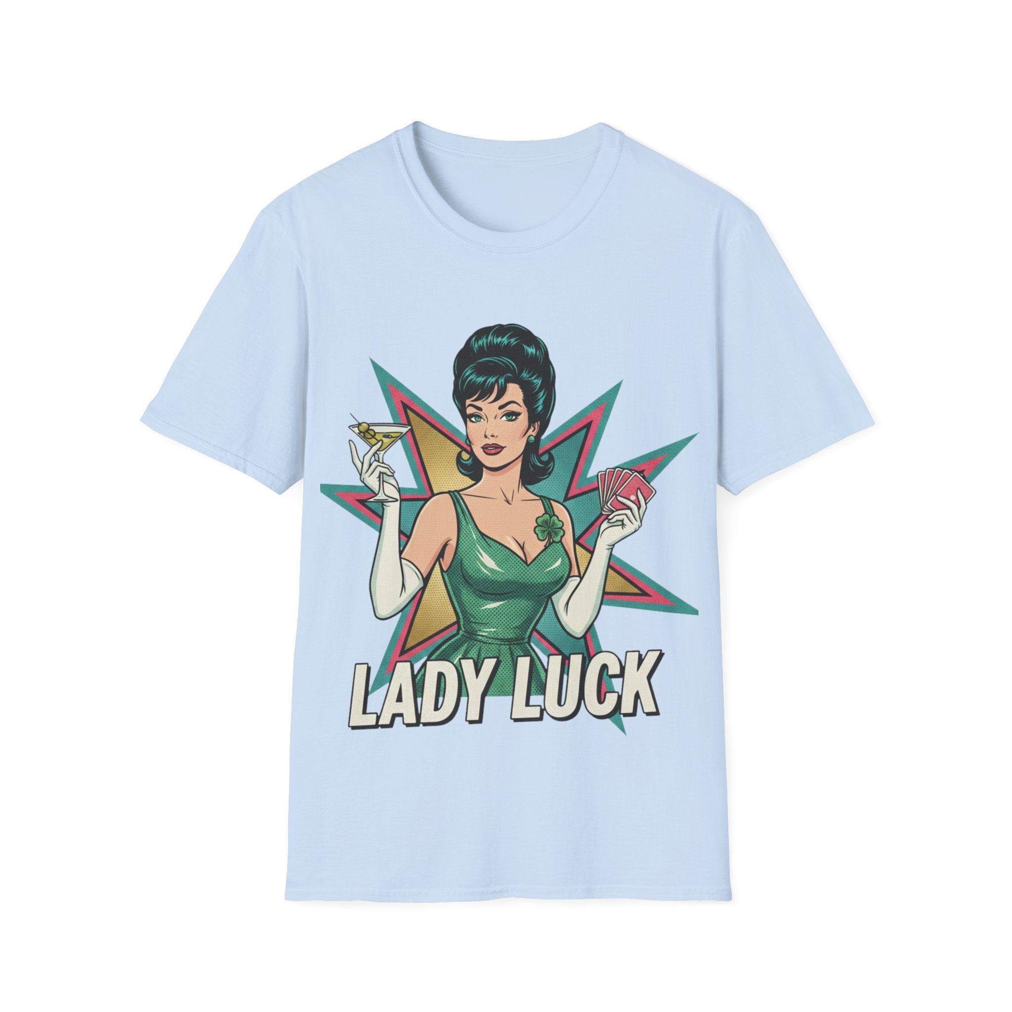 Lady Luck Vintage Pinup T-Shirt