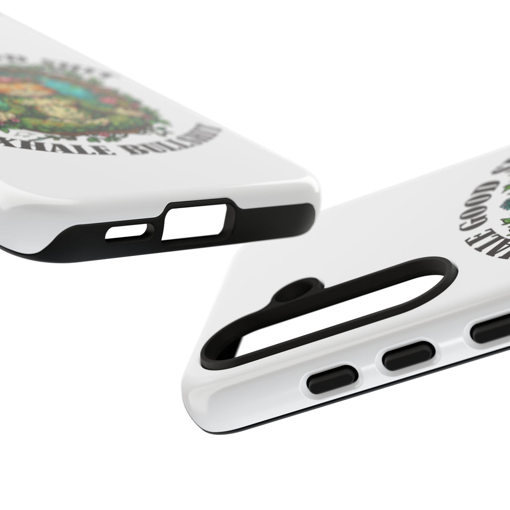 Phone Case - "Inhale Good Shit, Exhale Bullshit" Zen Cat Protective Case