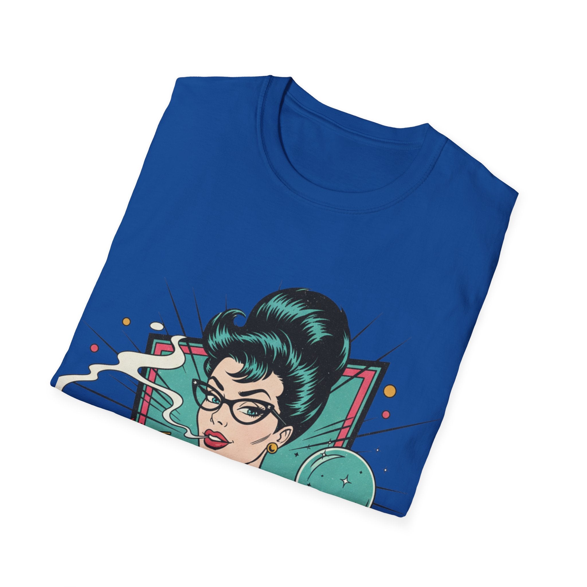 Spiritual Witch Retro T‑Shirt — “90% Spiritual 10% Bitch” Crystal Ball Tee