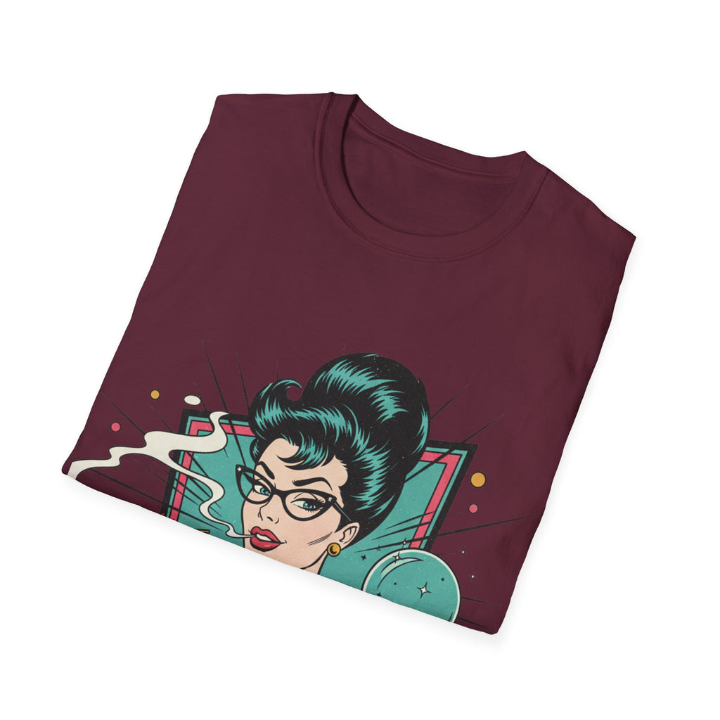 Spiritual Witch Retro T‑Shirt — “90% Spiritual 10% Bitch” Crystal Ball Tee