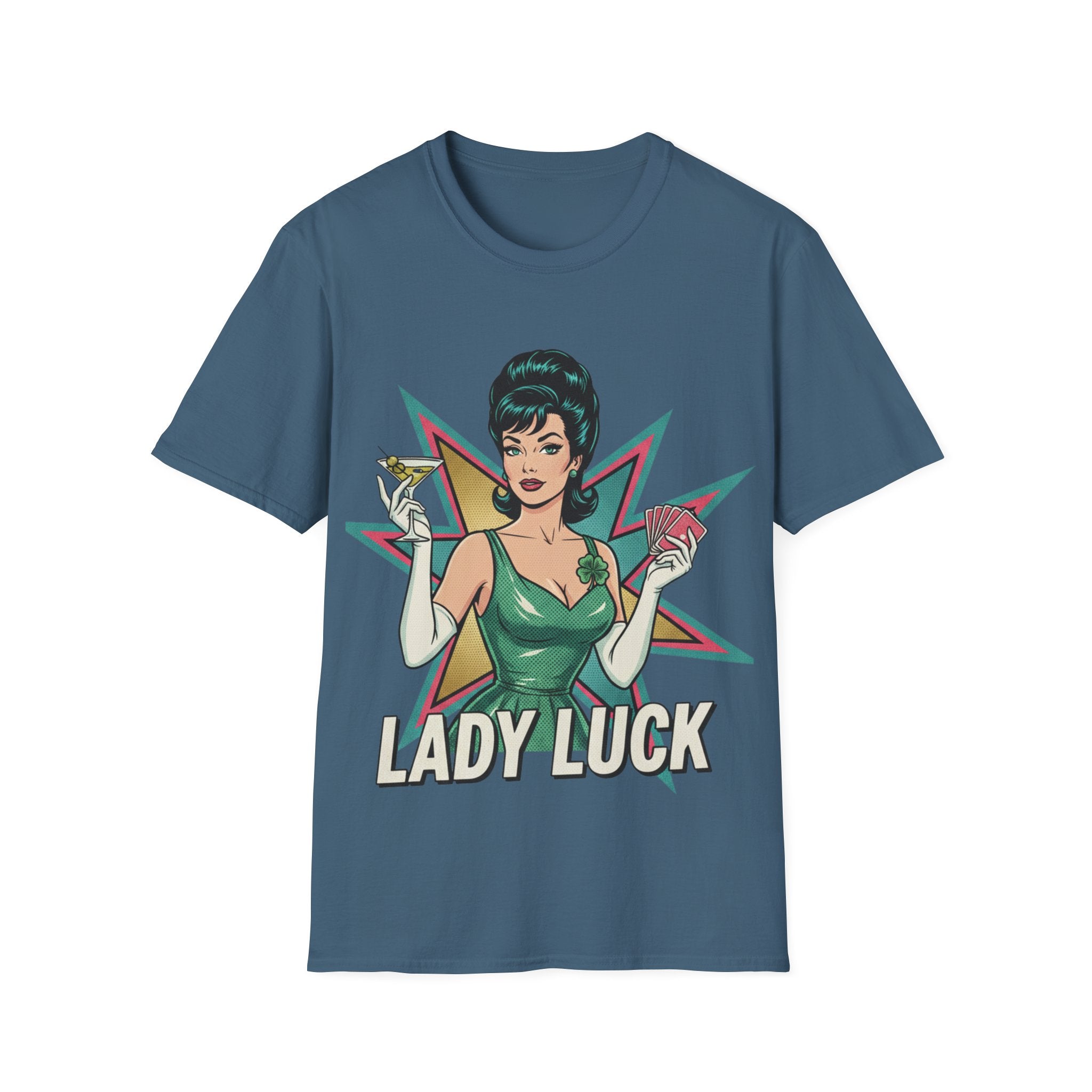 Lady Luck Vintage Pinup T-Shirt