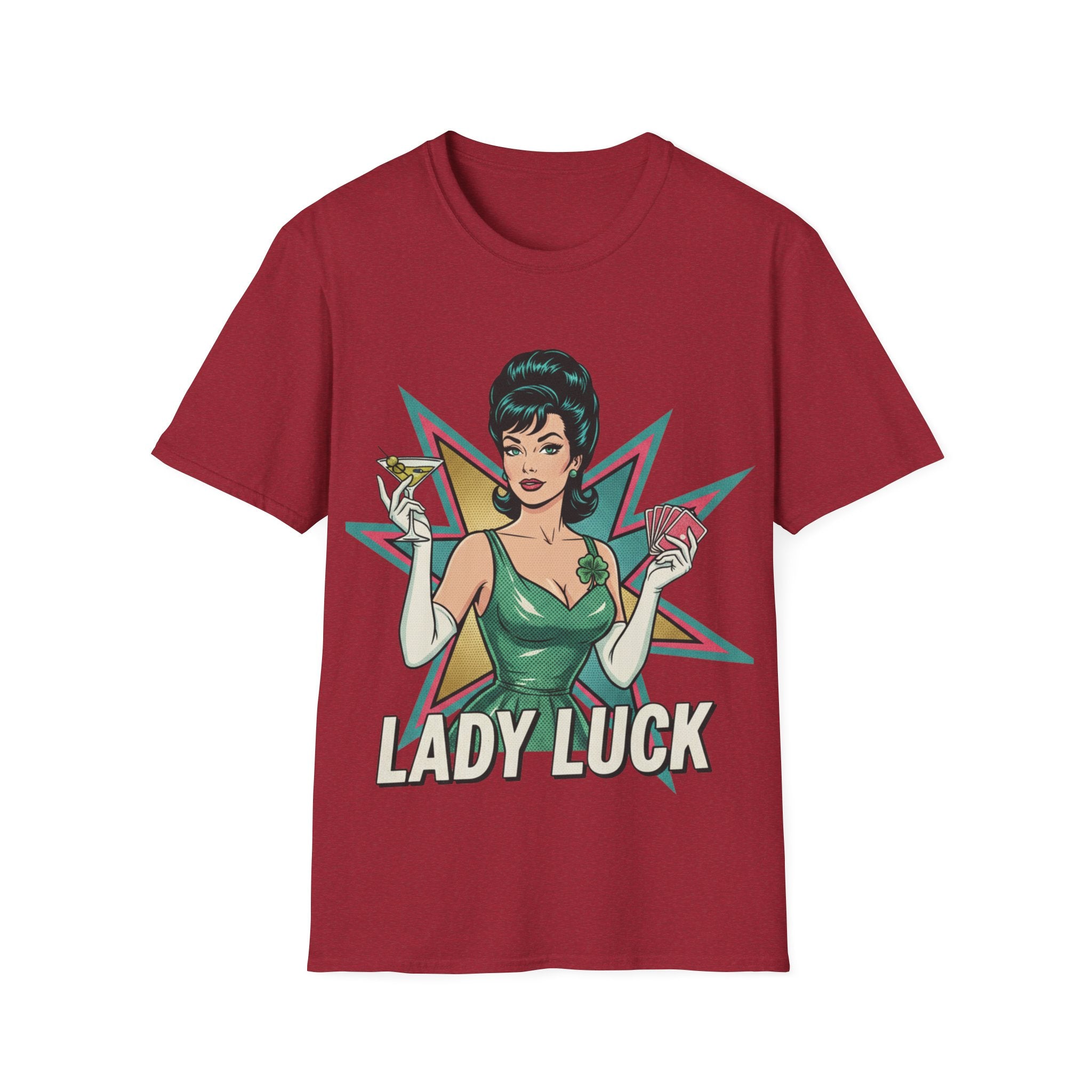 Lady Luck Vintage Pinup T-Shirt